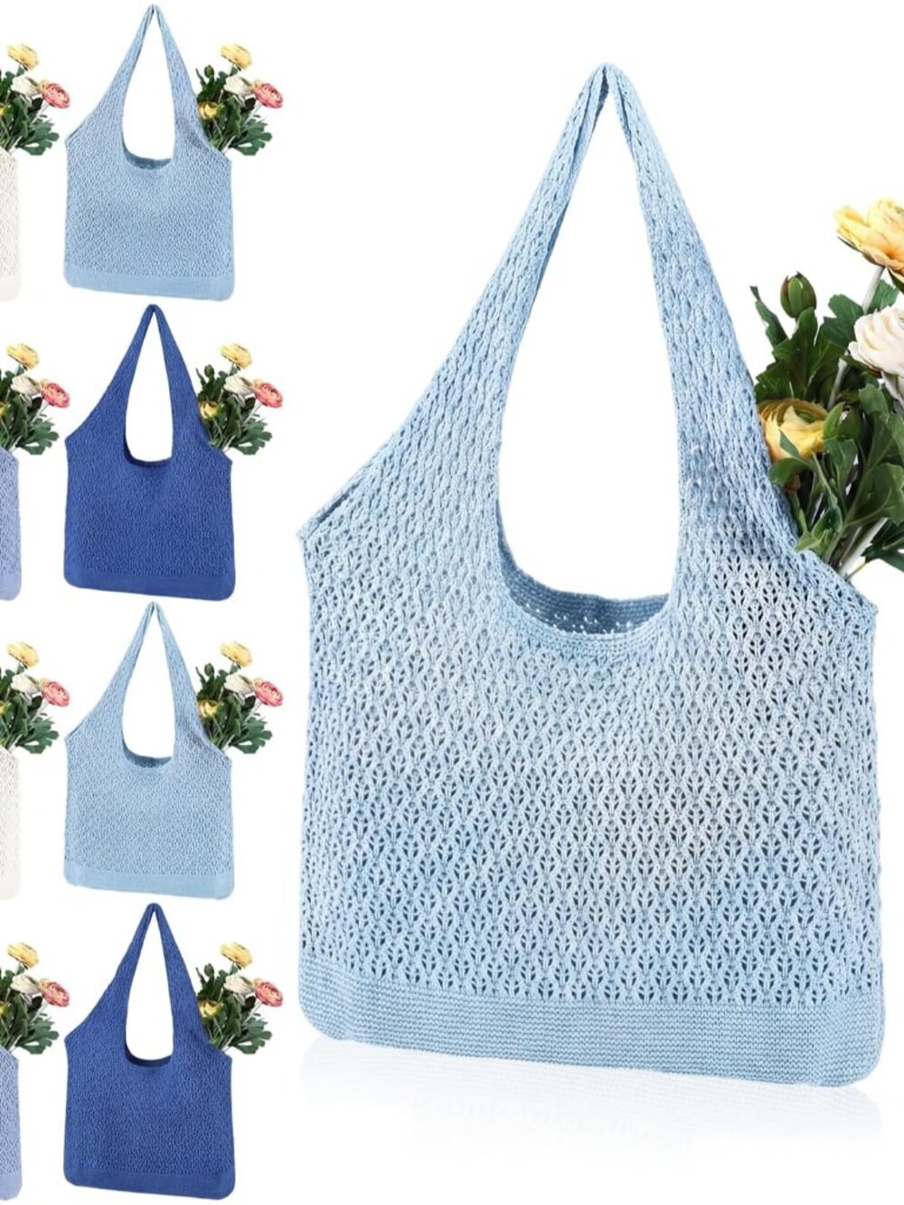 Bachelorette Beach Bag Crochet Tote Bag Bulk Macrame Straw Bridesmaid Gift for W
